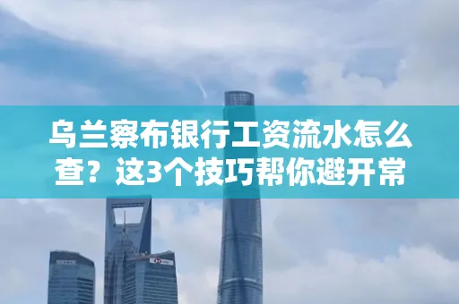 乌兰察布银行工资流水怎么查?这3个技巧帮你避开常见坑