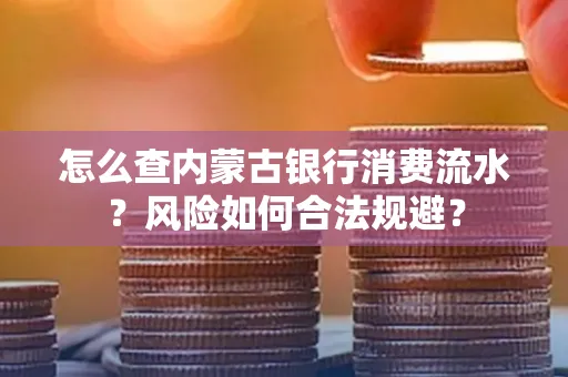 怎么查内蒙古银行消费流水?风险如何合法规避?