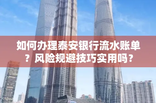 如何办理泰安银行流水账单?风险规避技巧实用吗?