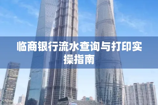 临商银行流水查询与打印实操指南