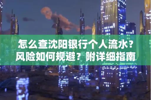 怎么查沈阳银行个人流水?风险如何规避?附详细指南