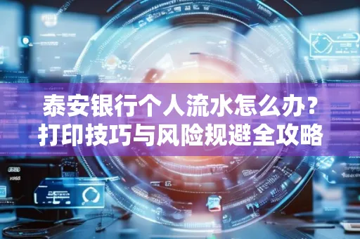 泰安银行个人流水怎么办?打印技巧与风险规避全攻略