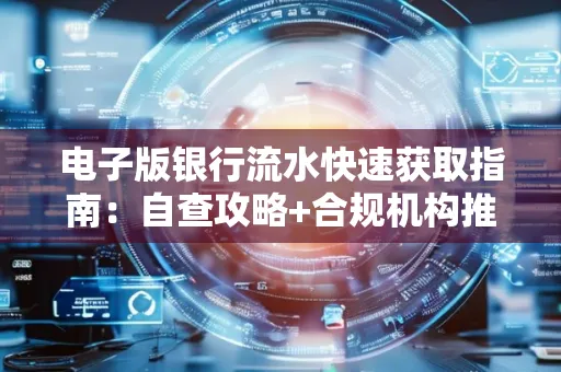 电子版银行流水快速获取指南:自查攻略+合规机构推荐