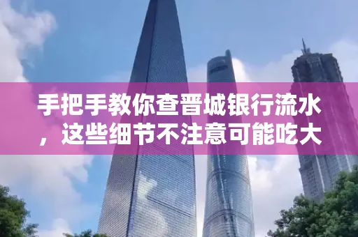 手把手教你查晋城银行流水,这些细节不注意可能吃大亏