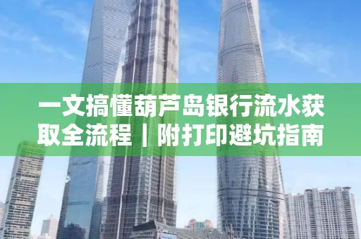 一文搞懂葫芦岛银行流水获取全流程｜附打印避坑指南