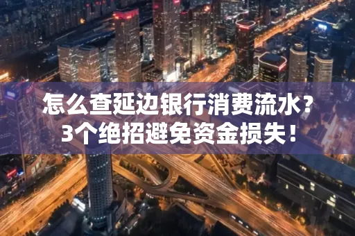 怎么查延边银行消费流水?3个绝招避免资金损失!